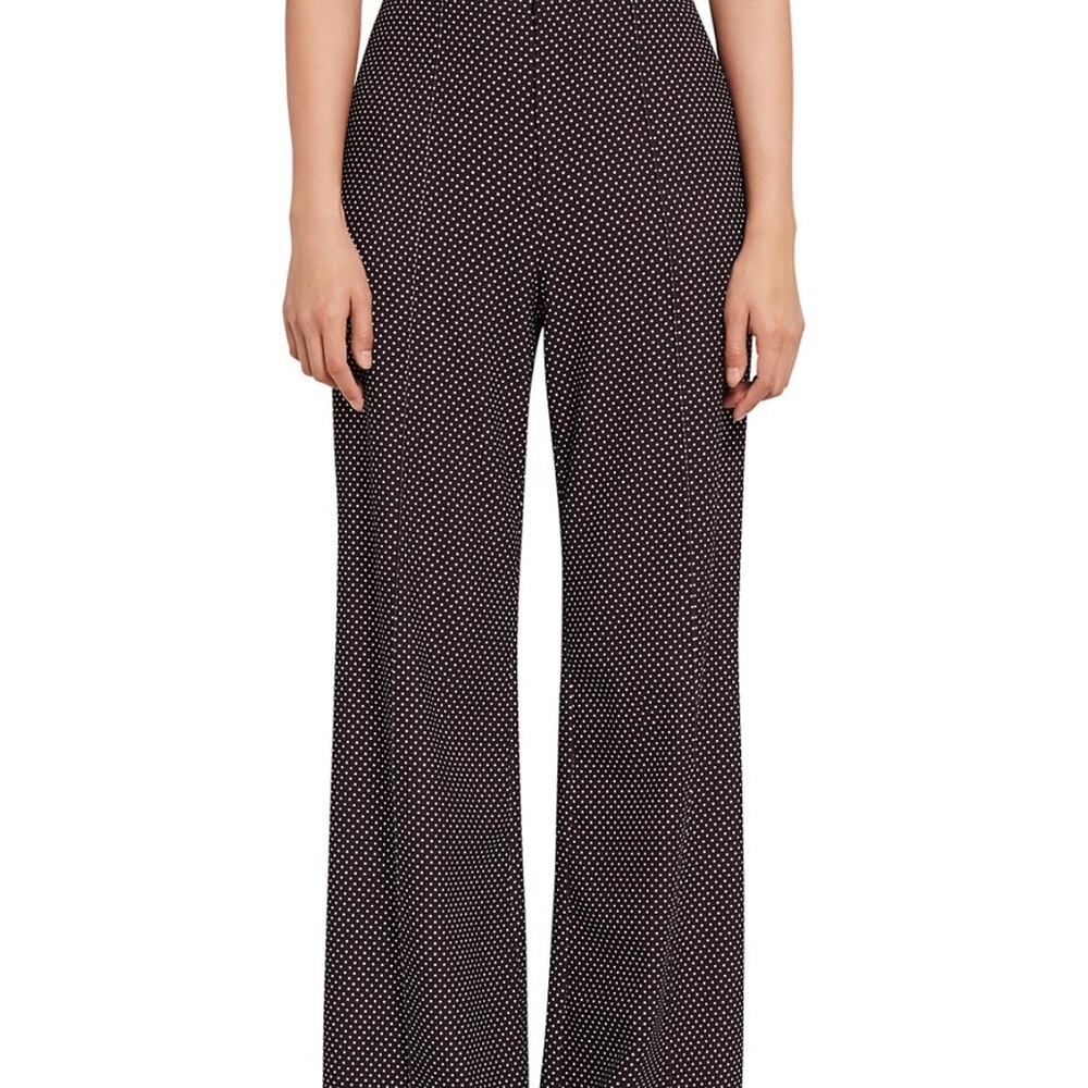 Alice Olivia Dylan wide leg polka dot pant
